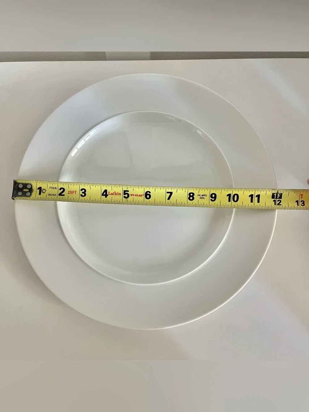 Crate & Barrel EPOCH 12” Dinner Chop Plate Charger Kathleen Wills Japan White